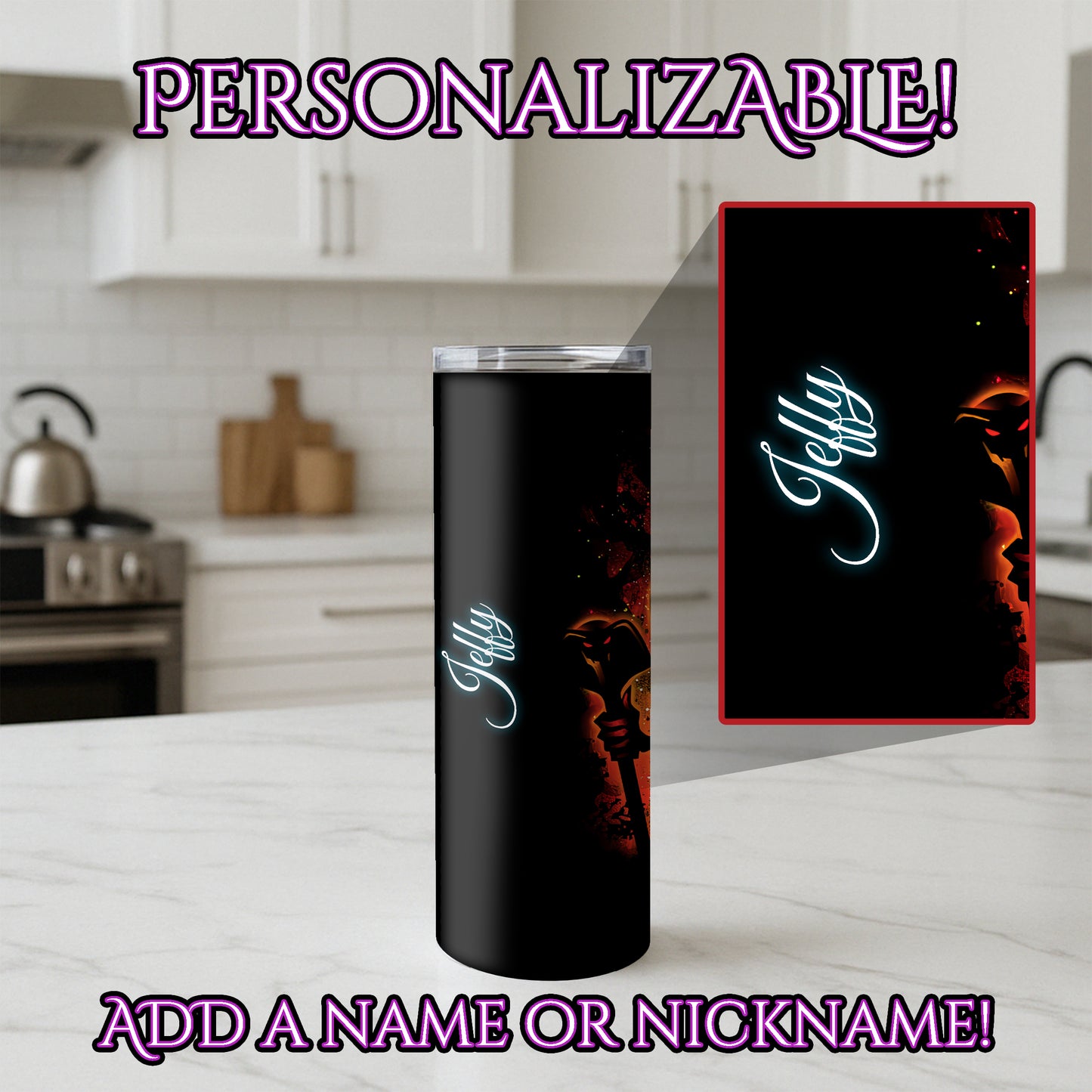 Jafar Phenomenal Cosmic Power - Shadow Lit Personalizable Tumbler