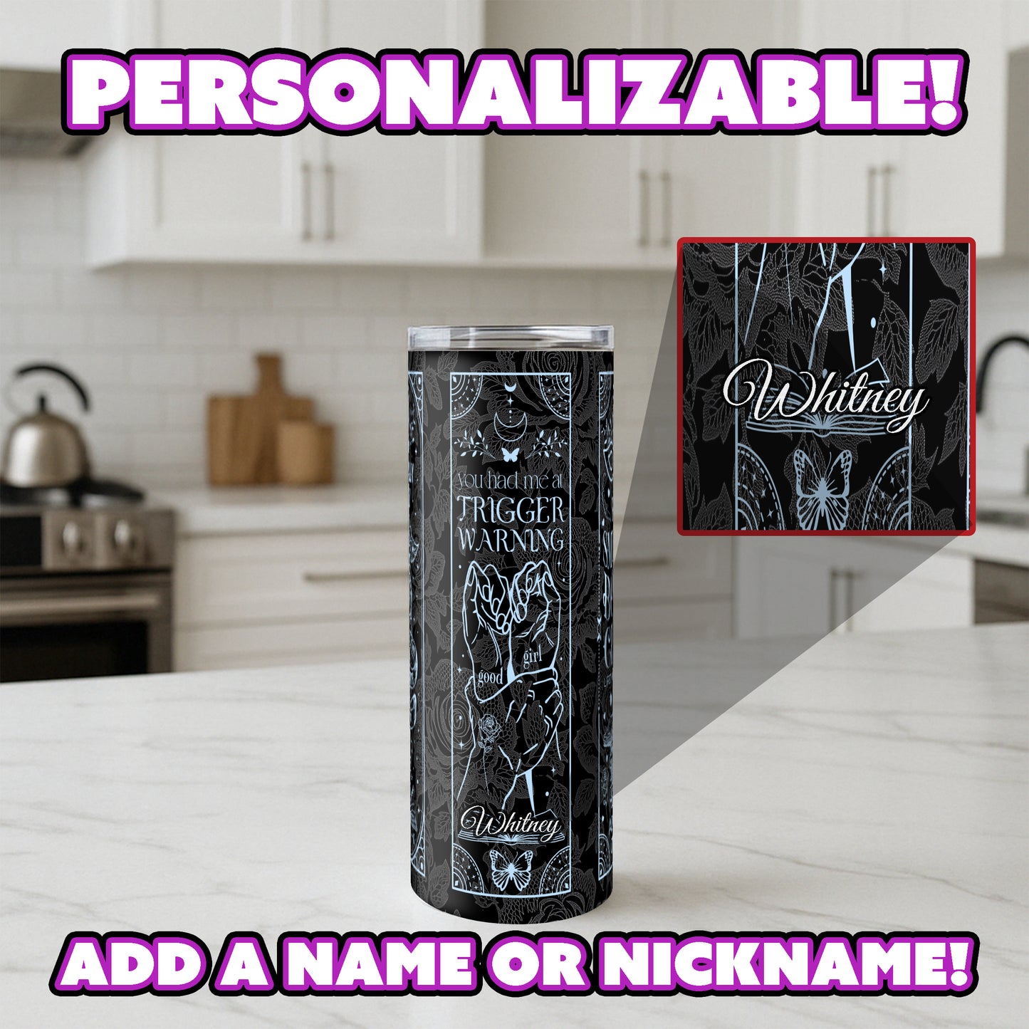 Smutty Book Club Tumbler – Dark Romance Edition