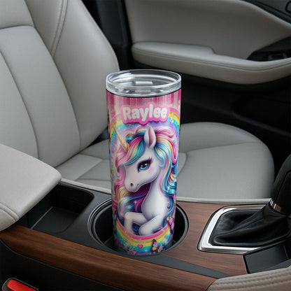 Unicorn Rainbow Colorful Tumbler