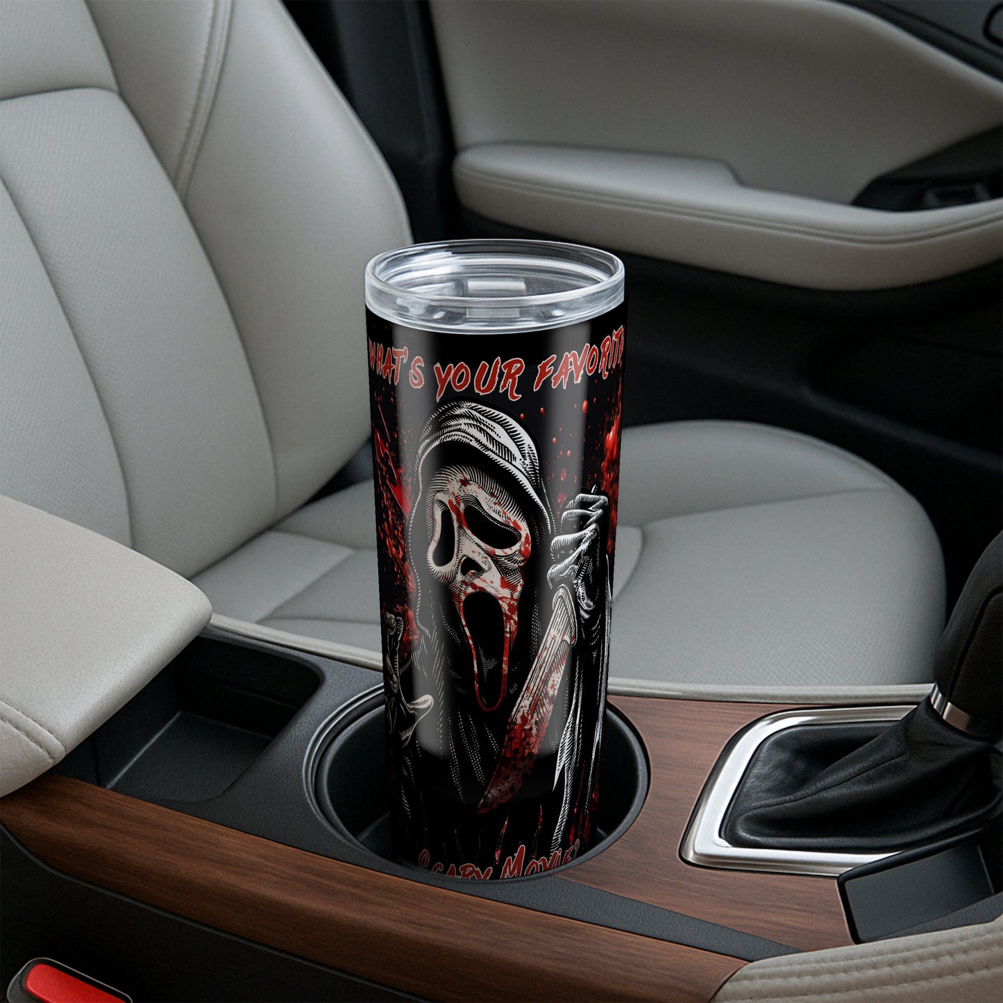 What's Your Favorite Scary Movie Scream Tumbler