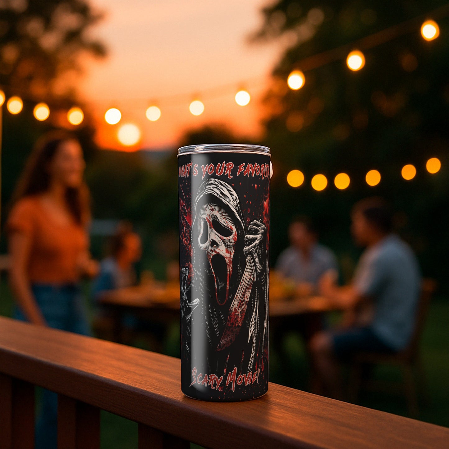What's Your Favorite Scary Movie Scream Tumbler