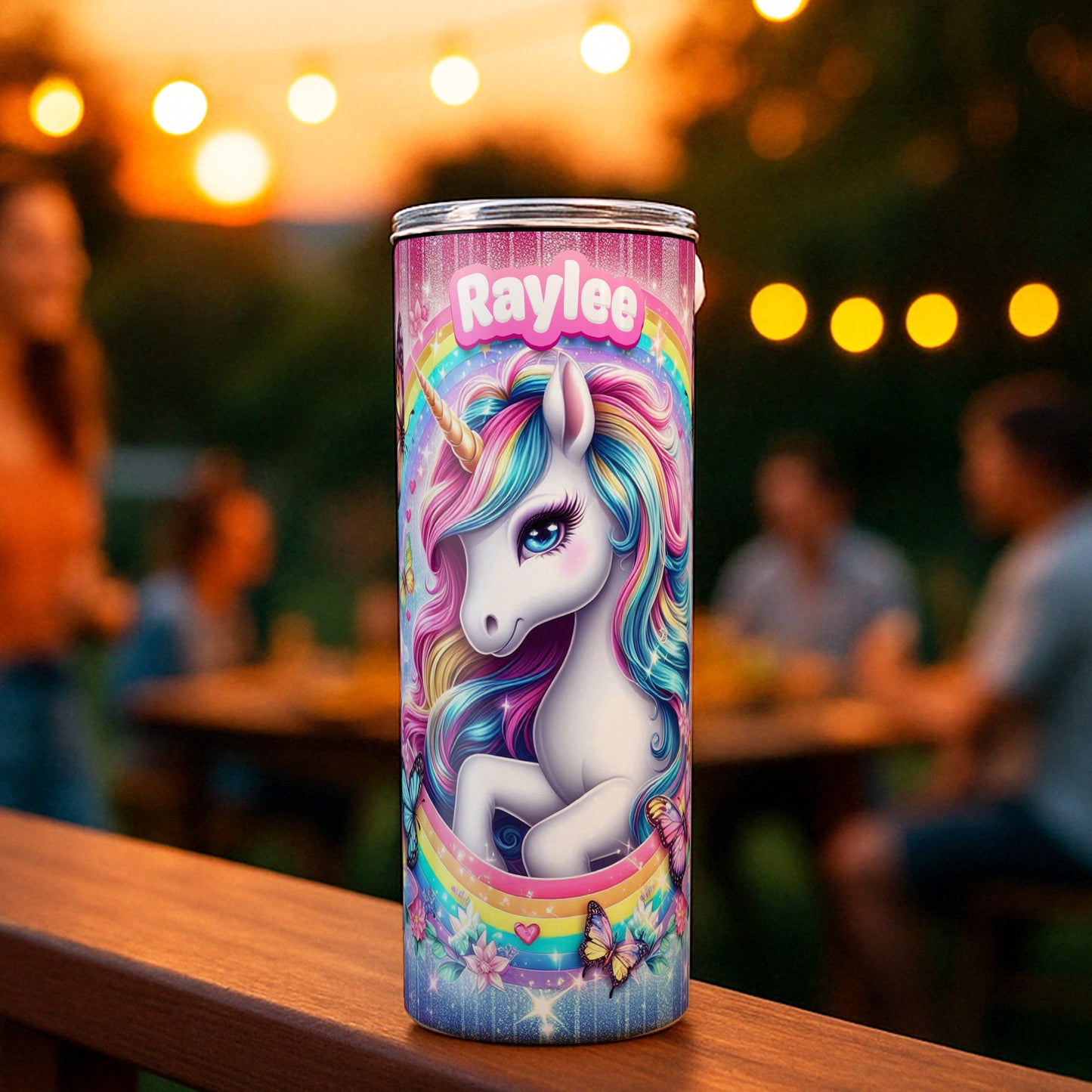 Unicorn Rainbow Colorful Tumbler