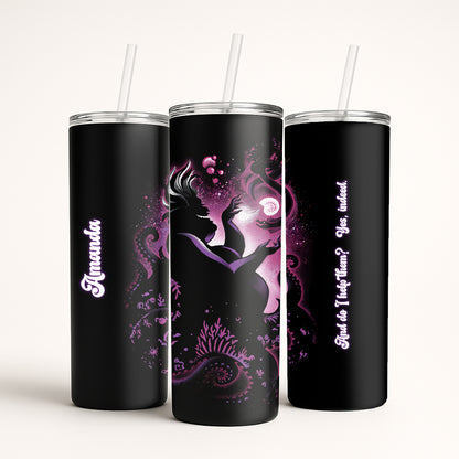 Ursula The Sea Witch - Shadow Lit Personalizable Tumbler