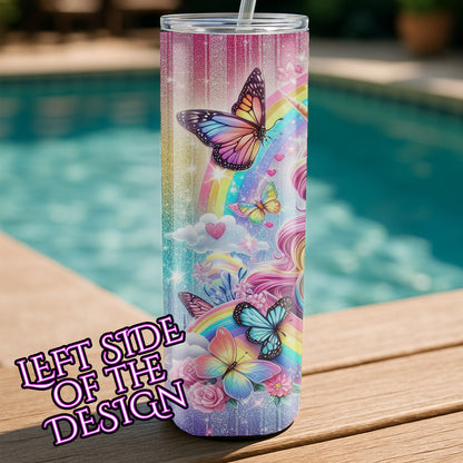 Unicorn Rainbow Colorful Tumbler