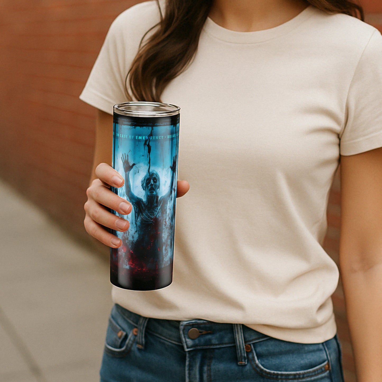 Break Glass In Case of Zombies Tumbler