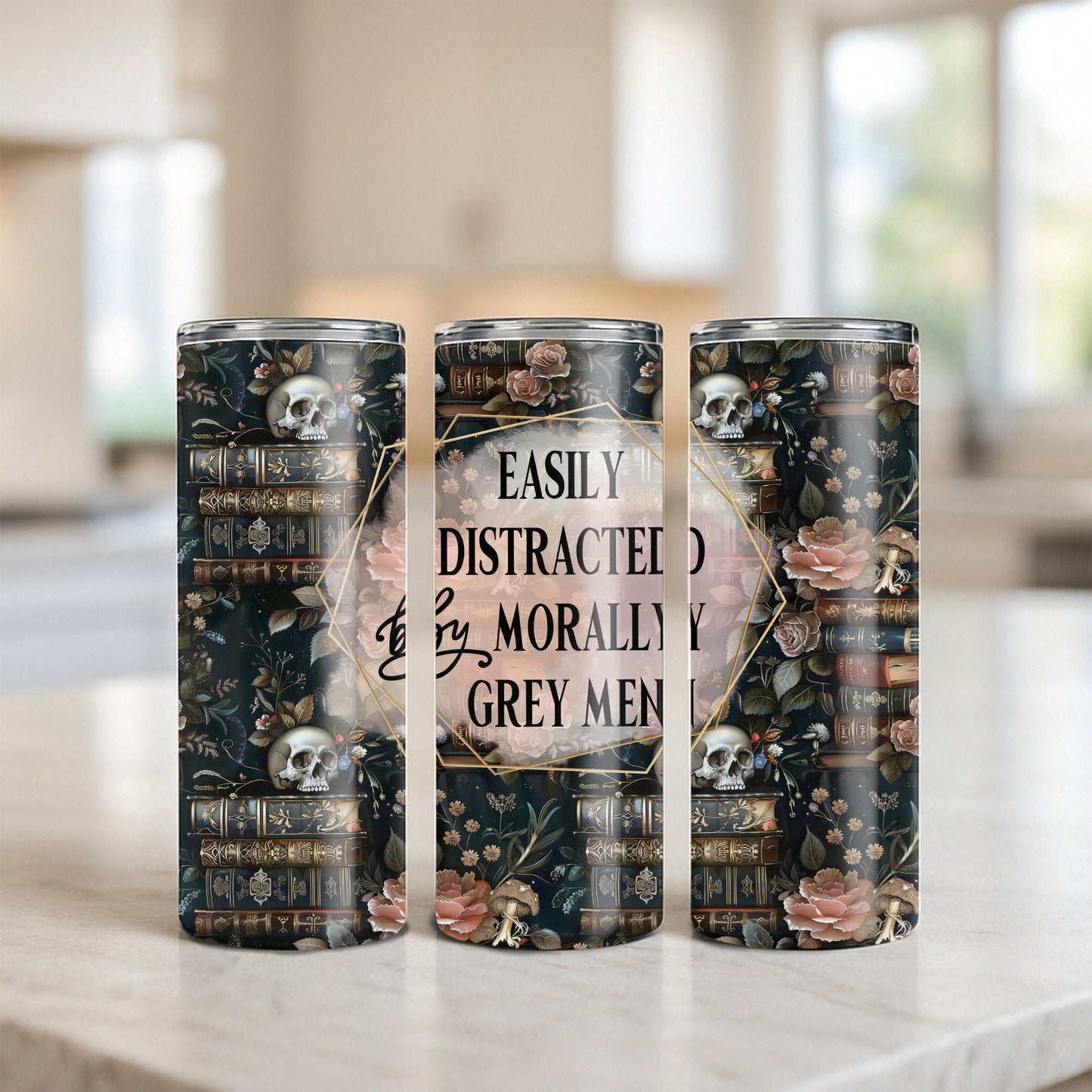 Easily Distracted by Morally Grey Men Tumbler