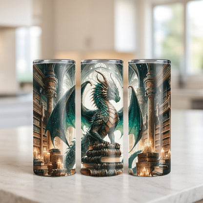 Regal Book Dragon Tumbler - Library Guardian Edition