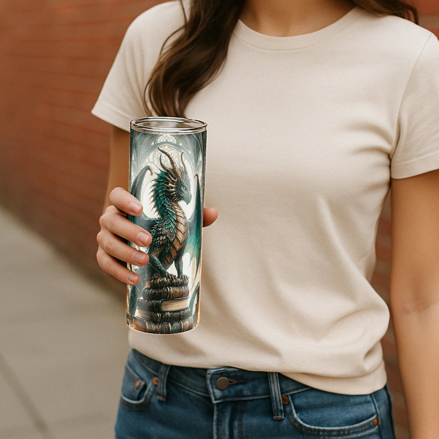 Regal Book Dragon Tumbler - Library Guardian Edition