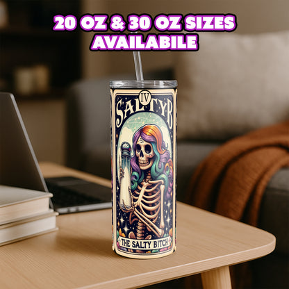 The Salty Bitch - Sarcastic Tarot Card Tumbler