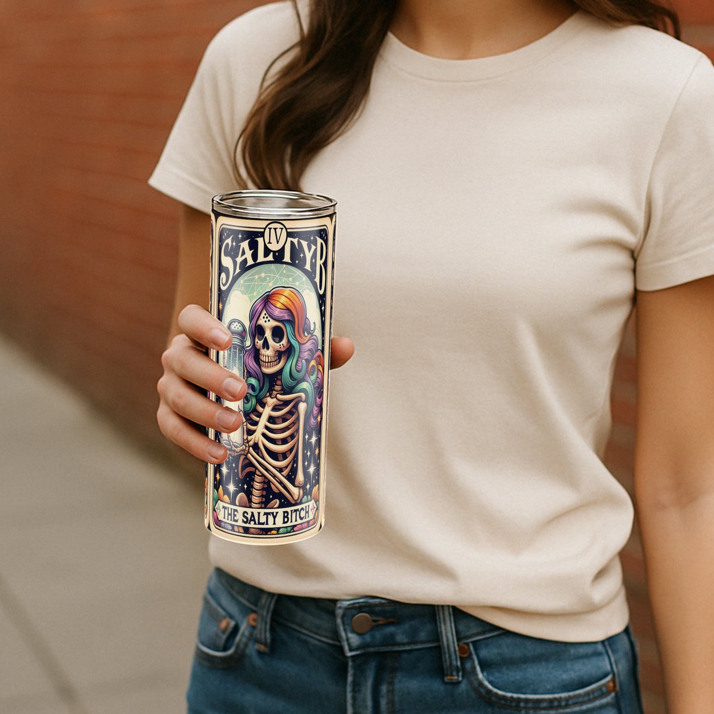 The Salty Bitch - Sarcastic Tarot Card Tumbler