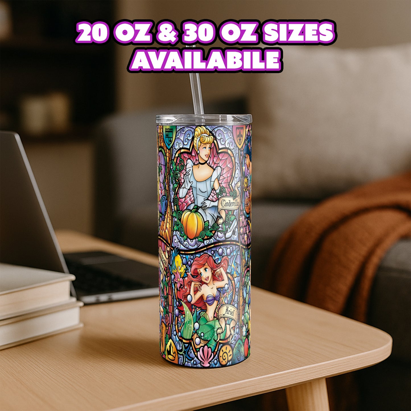 Six Princess Collage - Stained Glass