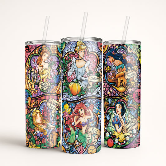 Six Princess Collage - Stained Glass