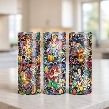 Six Princess Collage - Stained Glass