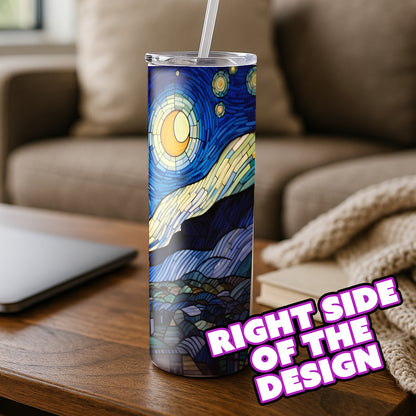 Starry Night Tumbler - Stained Glass Edition