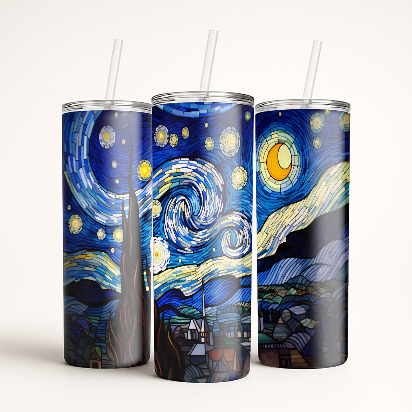 Starry Night Tumbler - Stained Glass Edition