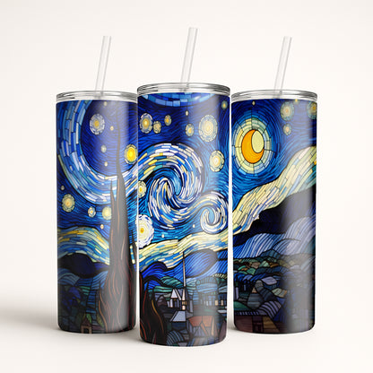 Starry Night Tumbler - Stained Glass Edition