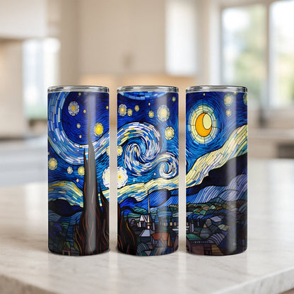 Starry Night Tumbler - Stained Glass Edition