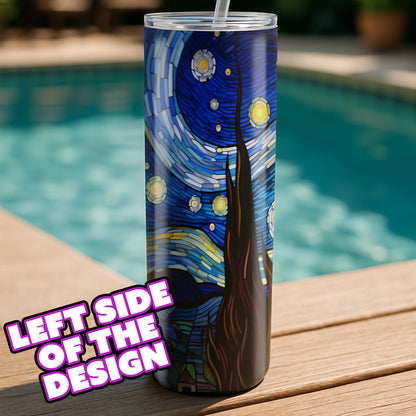 Starry Night Tumbler - Stained Glass Edition