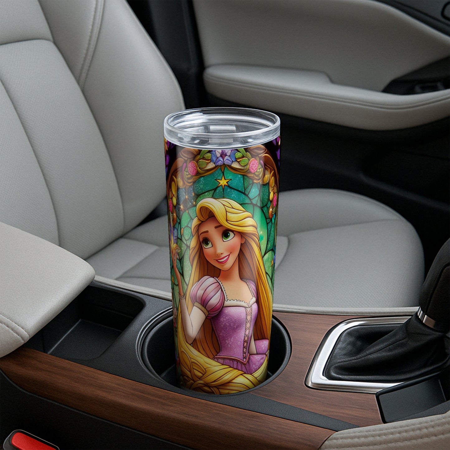 Rapunzel Tumbler - Stained Glass Portrait Edition