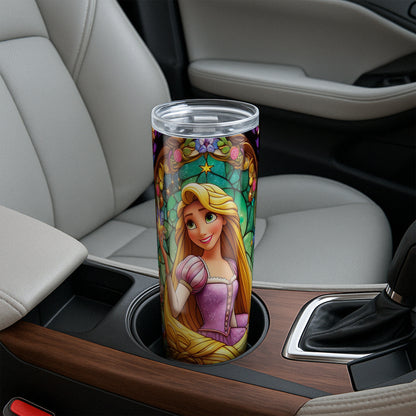Rapunzel Tumbler - Stained Glass Portrait Edition