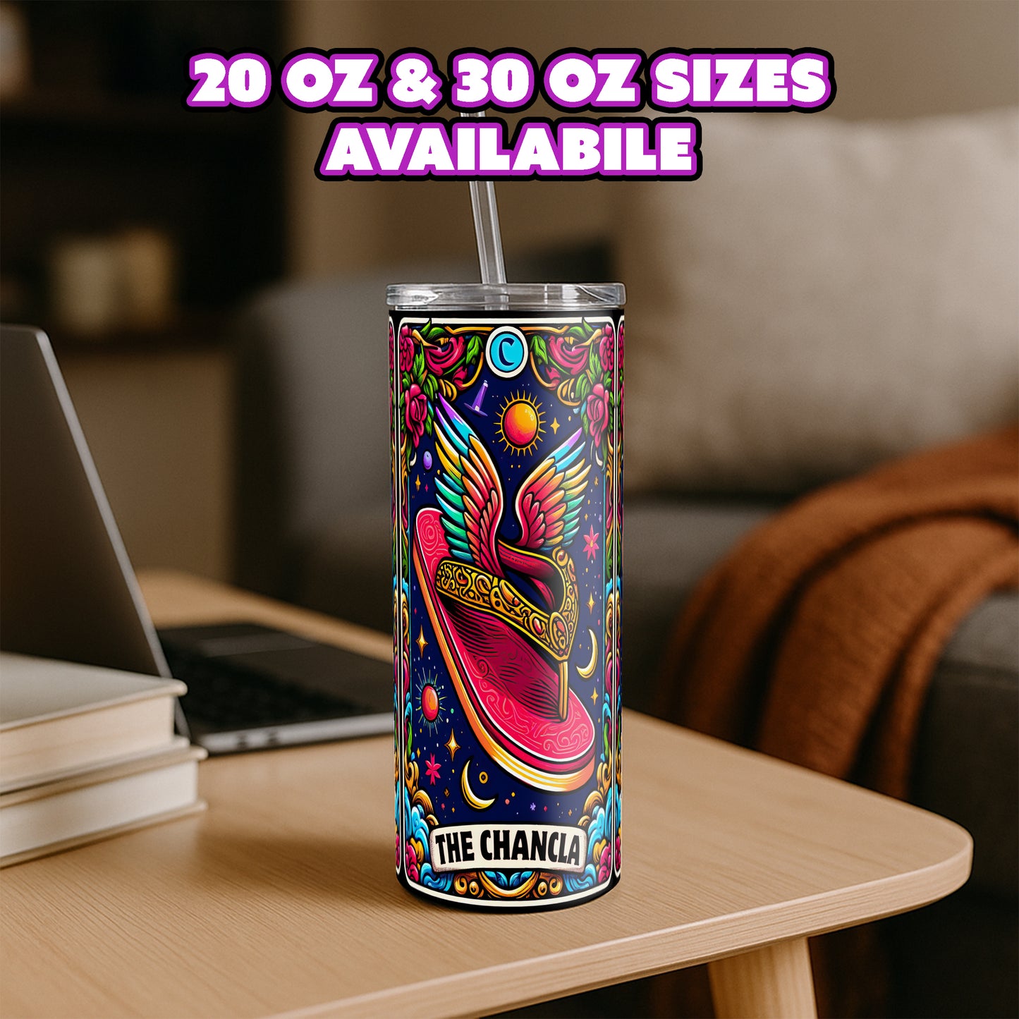 The Chancla - Sarcastic Tarot Card Tumbler