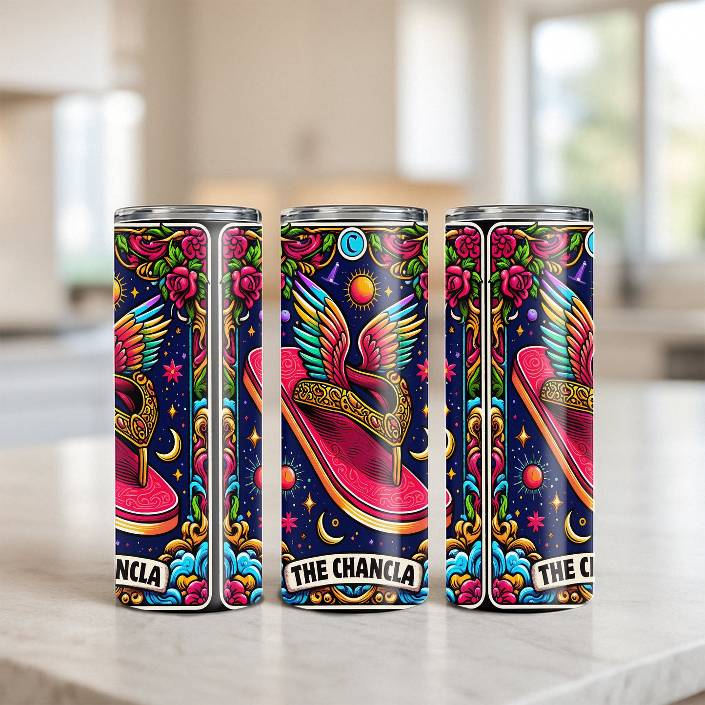 The Chancla - Sarcastic Tarot Card Tumbler