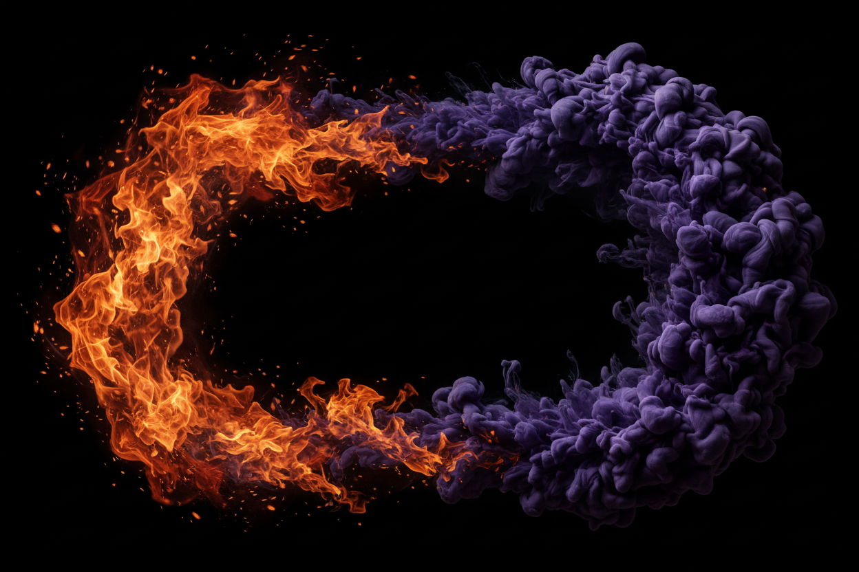 Ember and Ink Border Banner - Balanced