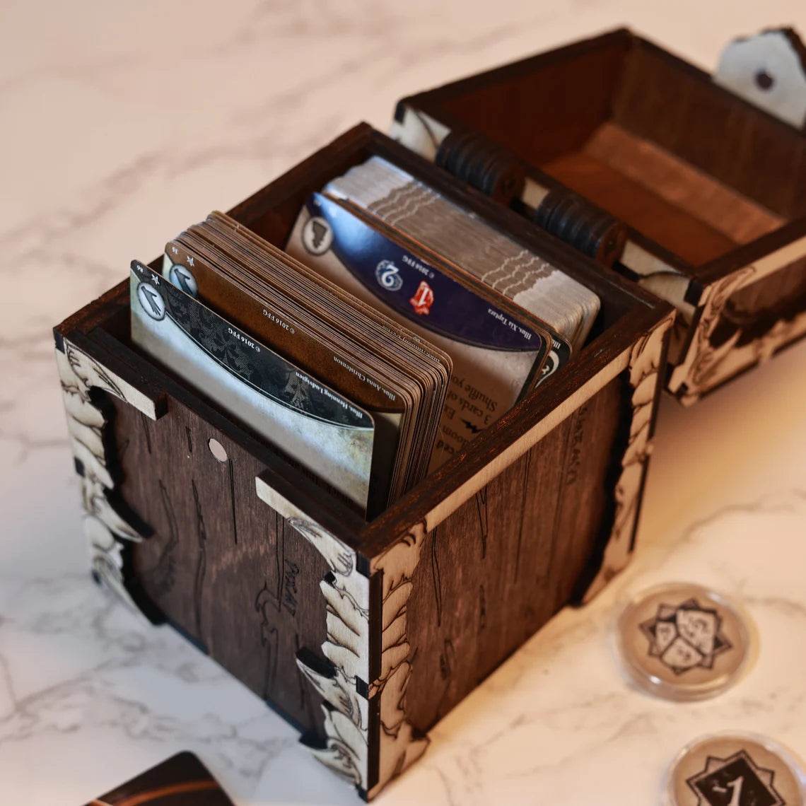 Custom Monster Card Deck Box | Magic The Gathering Deck box | Commander Deck Box | Live Card Game Storage Box